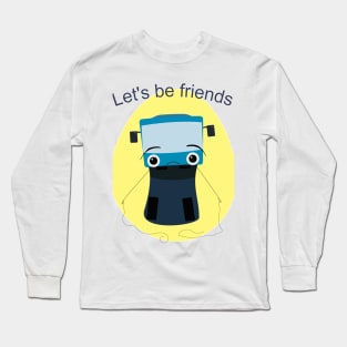 Trolleybus wants to be friends Long Sleeve T-Shirt